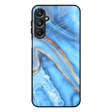 Vibrant Blue Marble Samsung Galaxy A16 5G Glass Back Cover Online