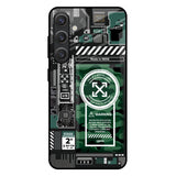 Green Camo Circuit Samsung Galaxy S25 Plus 5G Glass Back Cover Online