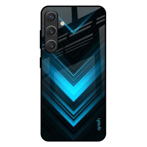 Vertical Blue Arrow Samsung Galaxy S25 Plus 5G Glass Back Cover Online