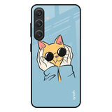 Adorable Cute Kitty Samsung Galaxy S25 Plus 5G Glass Back Cover Online