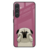 Funny Pug Face Samsung Galaxy S25 Plus 5G Glass Back Cover Online