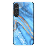 Vibrant Blue Marble Samsung Galaxy S25 Plus 5G Glass Back Cover Online