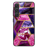 Electroplated Geometric Marble Samsung Galaxy S25 Plus 5G Glass Back Cover Online