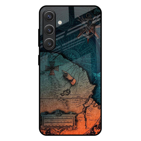 Geographical Map Samsung Galaxy S25 Plus 5G Glass Back Cover Online