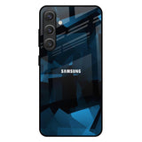 Polygonal Blue Box Samsung Galaxy S25 Plus 5G Glass Back Cover Online