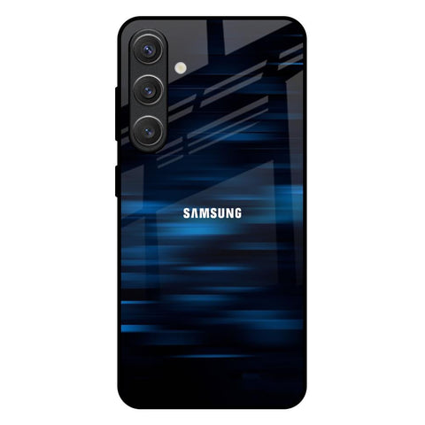 Blue Rough Abstract Samsung Galaxy S25 Plus 5G Glass Back Cover Online