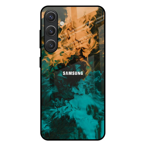 Watercolor Wave Samsung Galaxy S25 Plus 5G Glass Back Cover Online