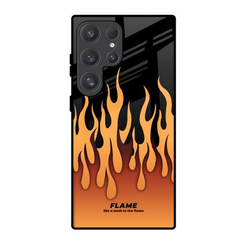 Fire Flame Samsung Galaxy S25 Ultra 5G Glass Back Cover Online