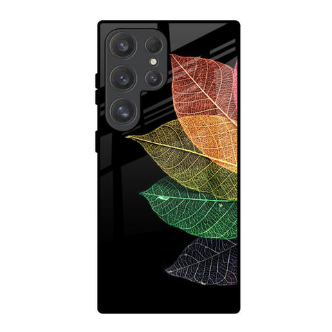 Colorful Leaves Samsung Galaxy S25 Ultra 5G Glass Back Cover Online