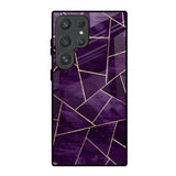 Geometric Purple Samsung Galaxy S25 Ultra 5G Glass Back Cover Online