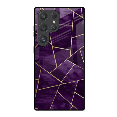 Geometric Purple Samsung Galaxy S25 Ultra 5G Glass Back Cover Online