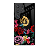 Floral Decorative Samsung Galaxy S25 Ultra 5G Glass Back Cover Online