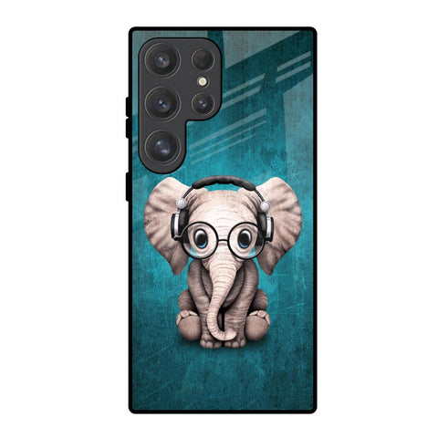 Adorable Baby Elephant Samsung Galaxy S25 Ultra 5G Glass Back Cover Online