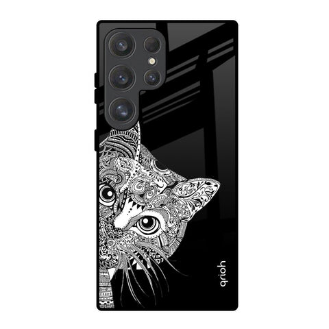 Kitten Mandala Samsung Galaxy S25 Ultra 5G Glass Back Cover Online