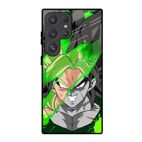 Anime Green Splash Samsung Galaxy S25 Ultra 5G Glass Back Cover Online