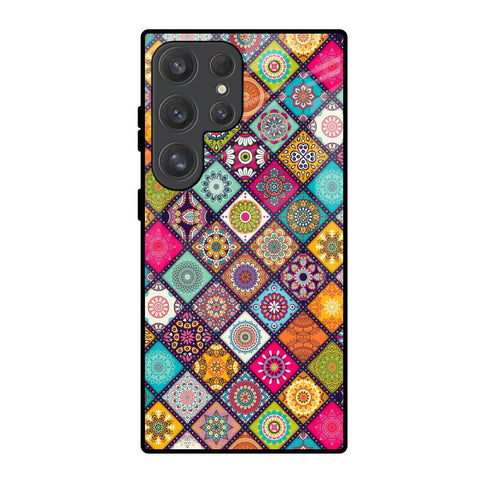 Multicolor Mandala Samsung Galaxy S25 Ultra 5G Glass Back Cover Online