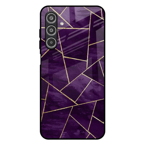 Geometric Purple Samsung Galaxy A26 5G Glass Back Cover Online