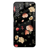 Black Spring Floral Samsung Galaxy A26 5G Glass Back Cover Online