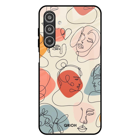 Abstract Faces Samsung Galaxy A26 5G Glass Back Cover Online