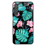 Tropical Leaves & Pink Flowers Samsung Galaxy A26 5G Glass Back Cover Online