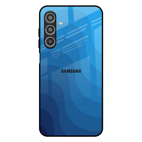 Blue Wave Abstract Samsung Galaxy A26 5G Glass Back Cover Online