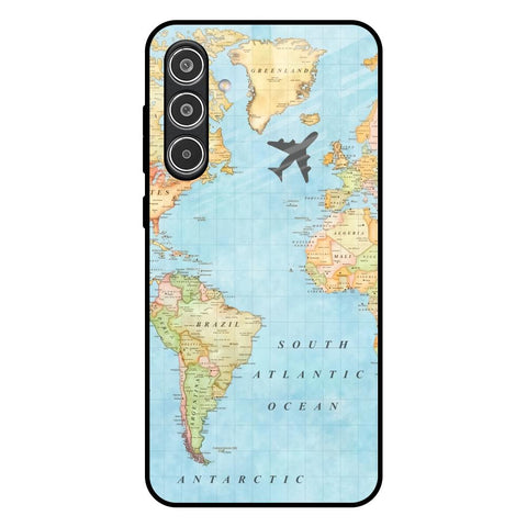 Travel Map Samsung Galaxy A36 5G Glass Back Cover Online