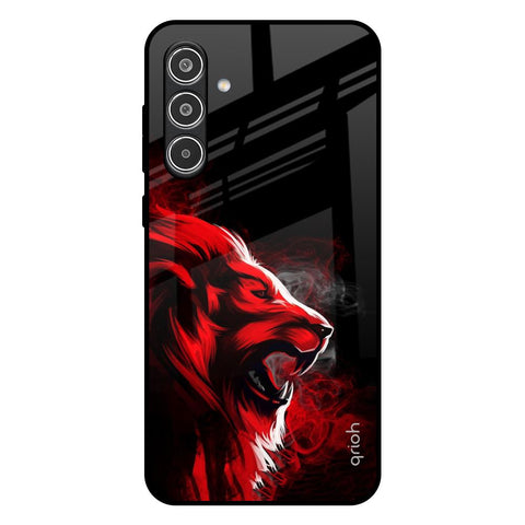 Red Angry Lion Samsung Galaxy A36 5G Glass Back Cover Online