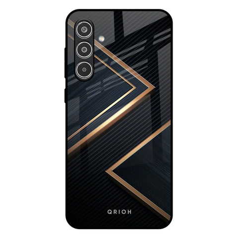 Sleek Golden & Navy Samsung Galaxy A36 5G Glass Back Cover Online