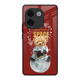 Astronaut Bear Vivo T3 Pro 5G Glass Back Cover Online