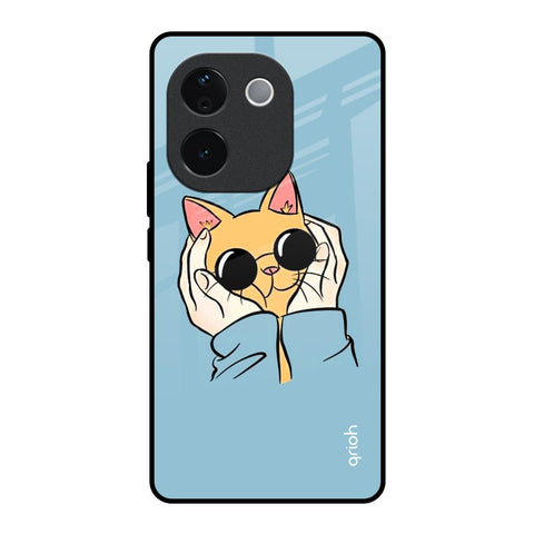 Adorable Cute Kitty IQOO Z9s Pro 5G Glass Back Cover Online