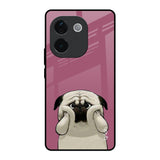 Funny Pug Face IQOO Z9s Pro 5G Glass Back Cover Online