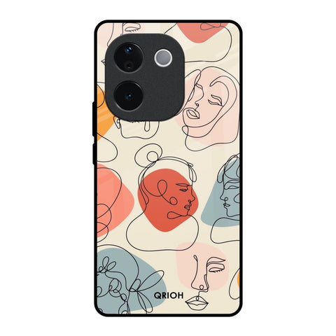 Abstract Faces IQOO Z9s Pro 5G Glass Back Cover Online