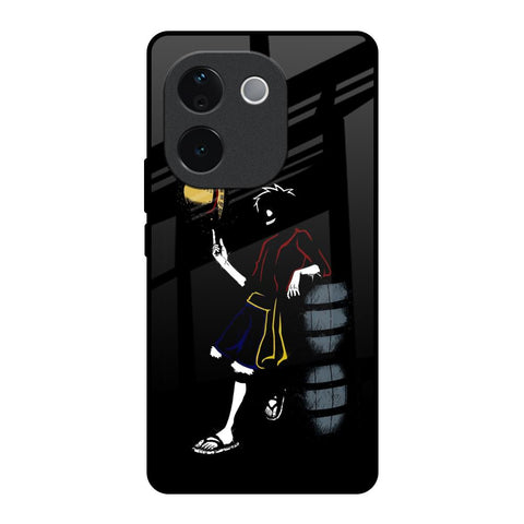 Luffy Line Art IQOO Z9s Pro 5G Glass Back Cover Online