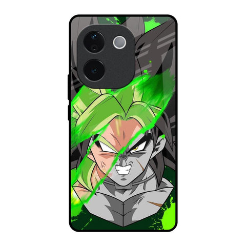 Anime Green Splash IQOO Z9s Pro 5G Glass Back Cover Online