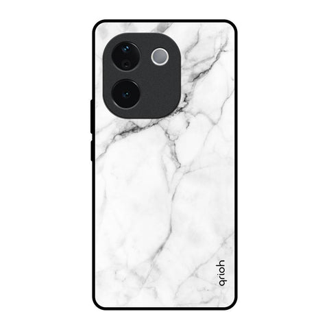 Modern White Marble IQOO Z9s Pro 5G Glass Back Cover Online