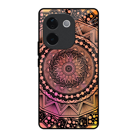 Floral Mandala IQOO Z9s Pro 5G Glass Back Cover Online