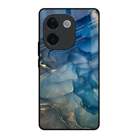 Blue Cool Marble IQOO Z9s Pro 5G Glass Back Cover Online