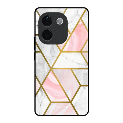 Geometrical Marble IQOO Z9s Pro 5G Glass Back Cover Online