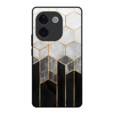 Tricolor Pattern IQOO Z9s Pro 5G Glass Back Cover Online