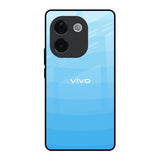 Wavy Blue Pattern IQOO Z9s Pro 5G Glass Back Cover Online