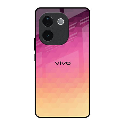 Geometric Pink Diamond IQOO Z9s Pro 5G Glass Back Cover Online