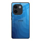 Blue Wave Abstract IQOO Z9s Pro 5G Glass Back Cover Online