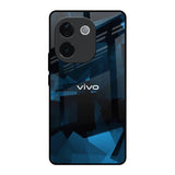 Polygonal Blue Box IQOO Z9s Pro 5G Glass Back Cover Online