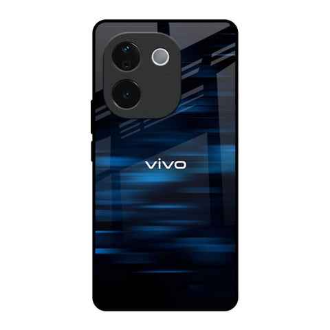 Blue Rough Abstract IQOO Z9s Pro 5G Glass Back Cover Online