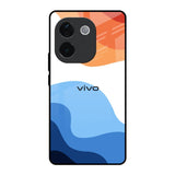 Wavy Color Pattern IQOO Z9s Pro 5G Glass Back Cover Online