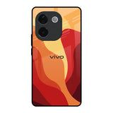 Magma Color Pattern IQOO Z9s Pro 5G Glass Back Cover Online