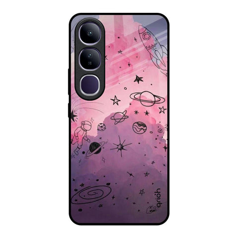 Space Doodles Vivo Y300 5G Glass Back Cover Online