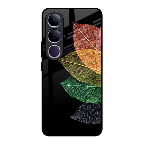 Colorful Leaves Vivo Y300 5G Glass Back Cover Online