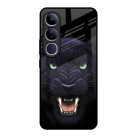 Angry Black Tiger Vivo Y300 5G Glass Back Cover Online