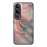 Pink And Grey Marble Vivo Y300 5G Glass Back Cover Online